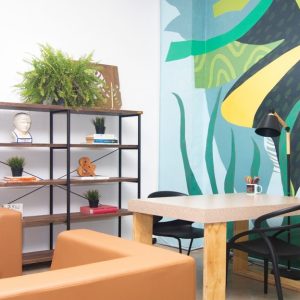 The coworking space organised by Kingston Creative to provide creatives physical access to hot-desks, meeting rooms, offices, and podcasting, dance and digital studios.