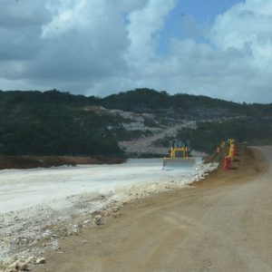 The May Pen to Williamsfield leg of Highway 2000 under construction 